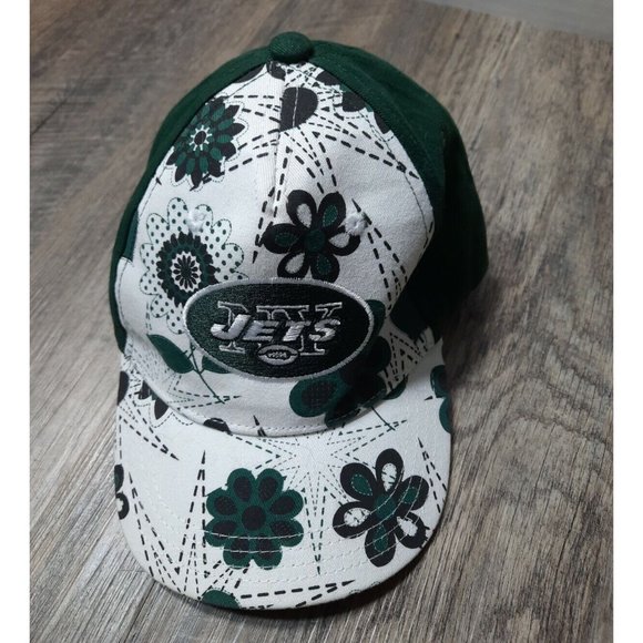 New York Jets Official NFL Apparel Toddler  OSFM Adjustable Hat Cap floral - Picture 1 of 8
